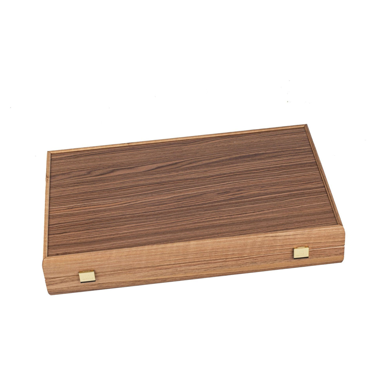 Backgammon | Walnuss - Blaue Eiche mit Nussbaum & Eichenholzspitzen | 48x30cm