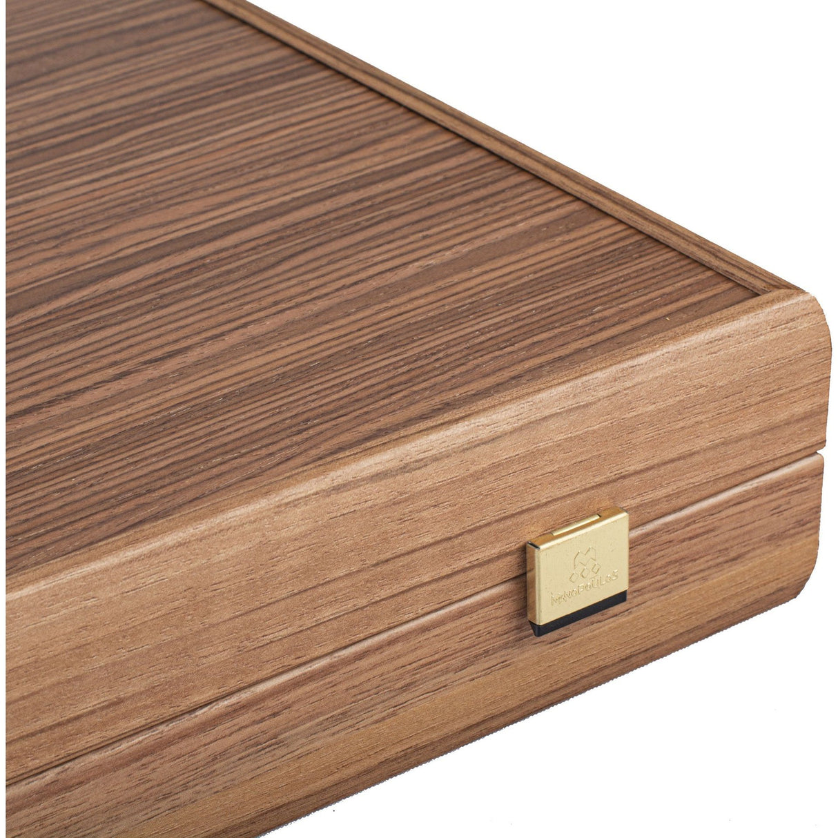 Backgammon | Walnuss - Blaue Eiche mit Nussbaum & Eichenholzspitzen | 48x30cm