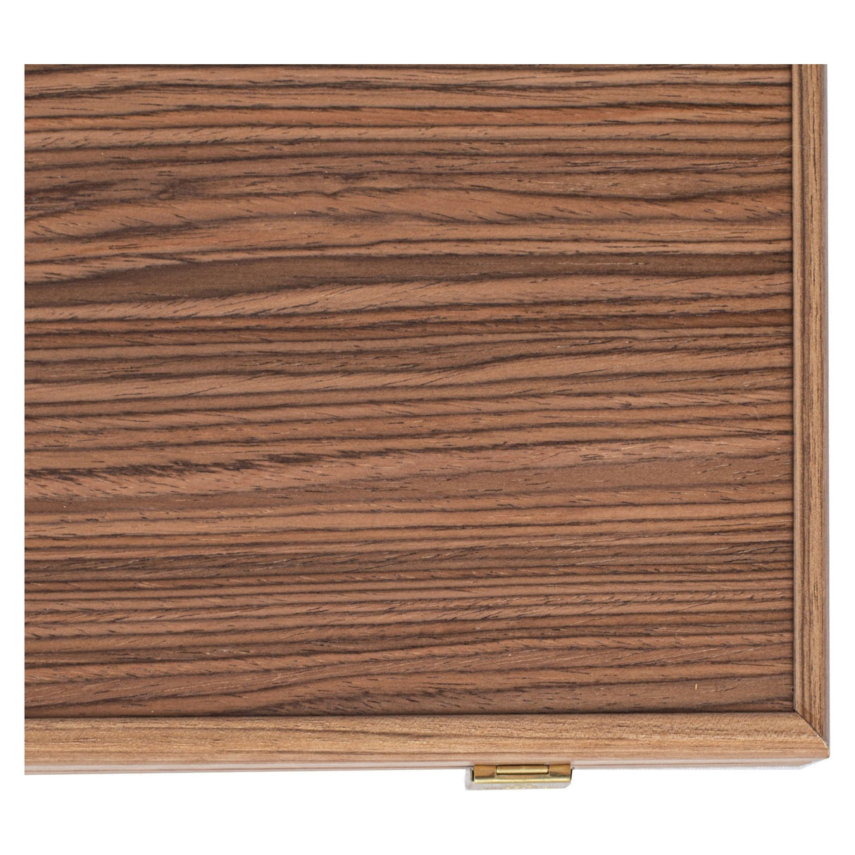 Backgammon | Walnuss - Blaue Eiche mit Nussbaum & Eichenholzspitzen | 48x30cm