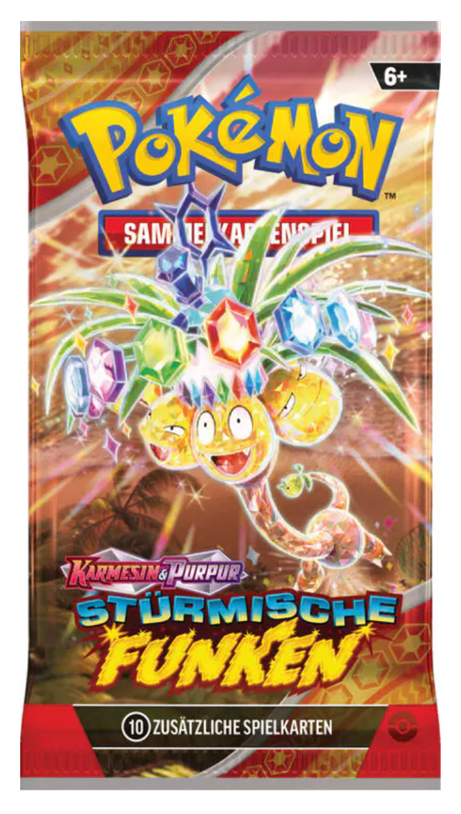 Pokémon | Karmesin Purpur Stürmische Funken Booster Pack (DE) KP08