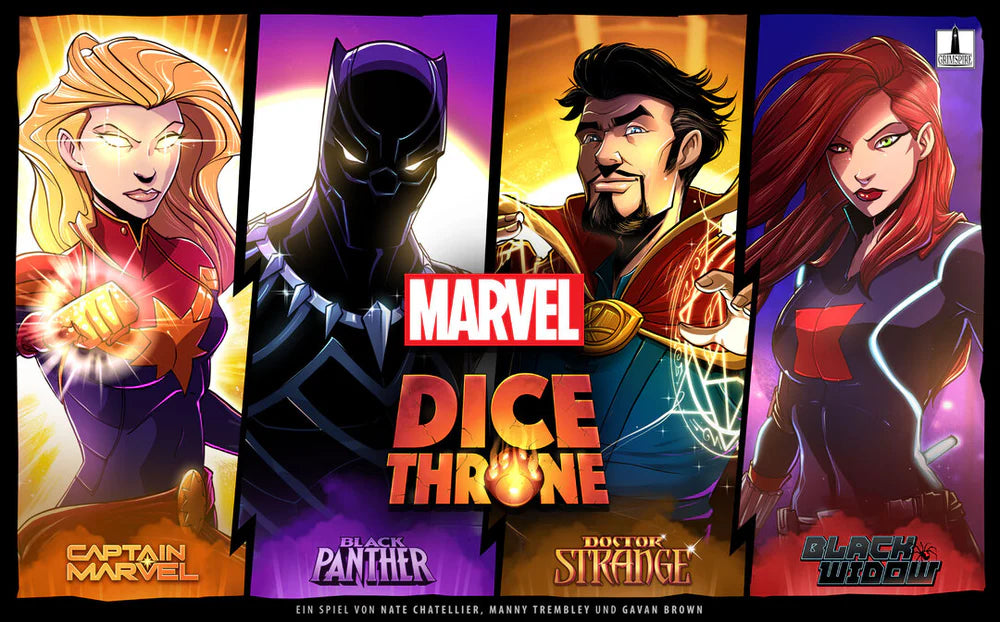 Dice Throne | Marvel | Captain Marvel, Black Panther, Doctor Strange & Black Widow | nur stationärer Verkauf