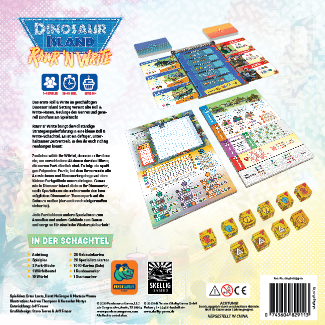 Dinosaur Island - Rawr n Write | Skellig Games