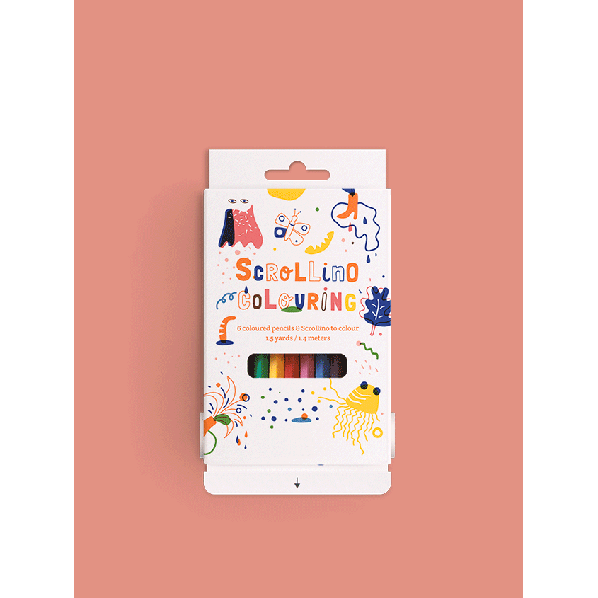 Scrollino® | Coloring | Malbuch für Kinder | Englische Version
