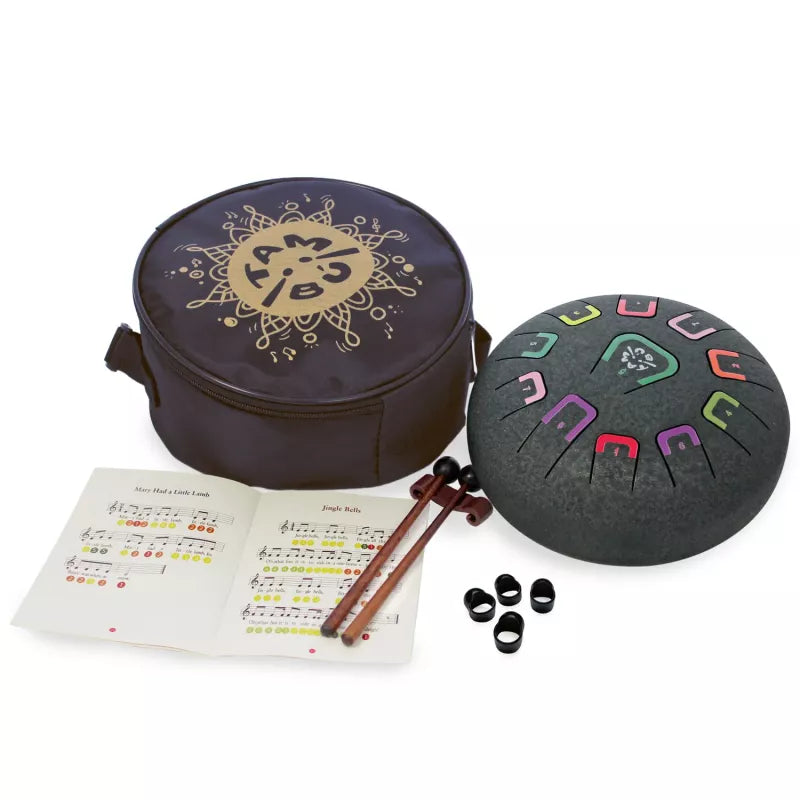 Tambú Zungentrommel 8" | 11 Töne | Deep Space (Anthrazitgrau)