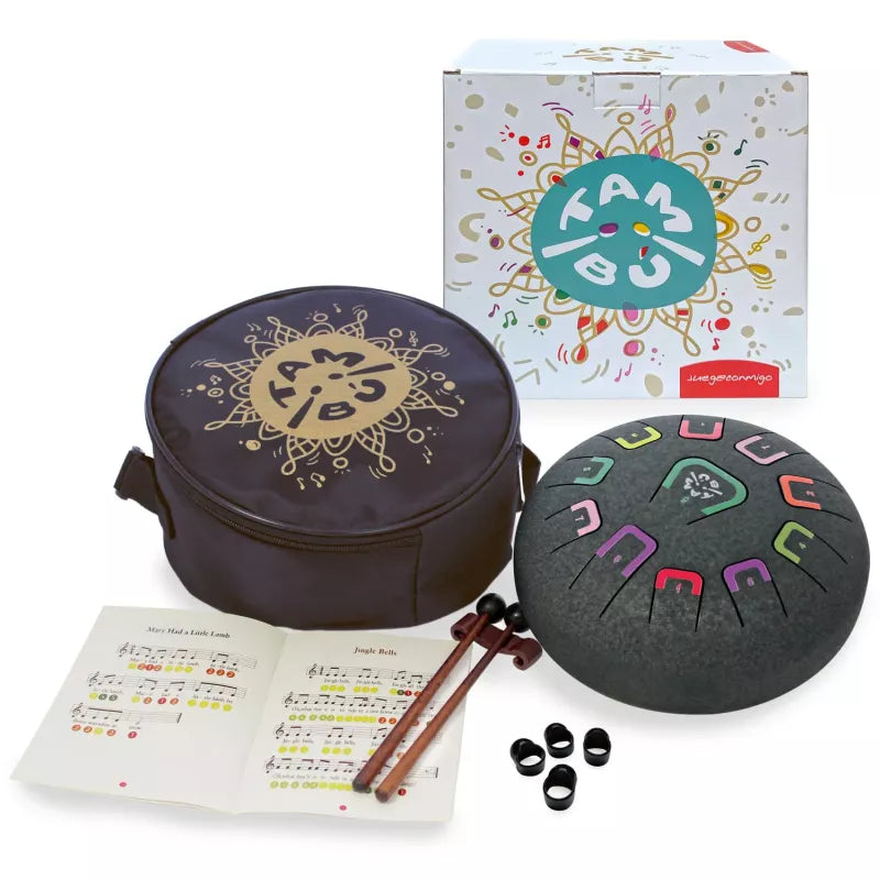 Tambú Zungentrommel 8" | 11 Töne | Deep Space (Anthrazitgrau)