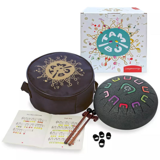 Tambú Zungentrommel 8" | 11 Töne | Deep Space (Anthrazitgrau)