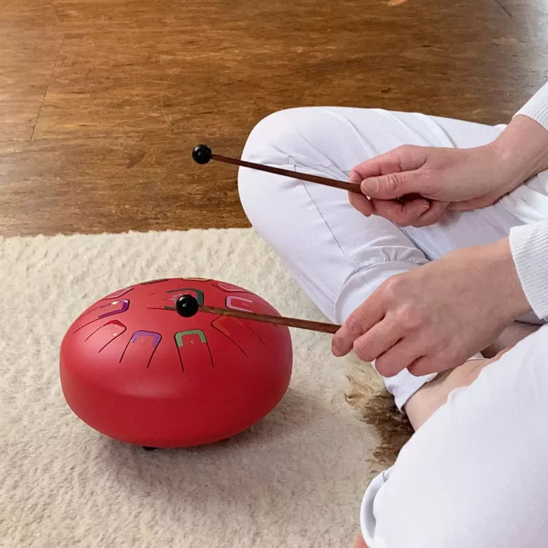 Tambú Zungentrommel 8" | 11 Töne | Scarlet Sunset | Matt Red