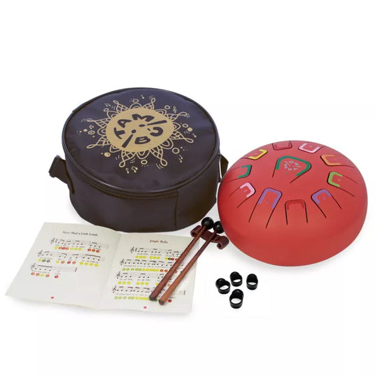 Tambú Zungentrommel 8" | 11 Töne | Scarlet Sunset | Matt Red