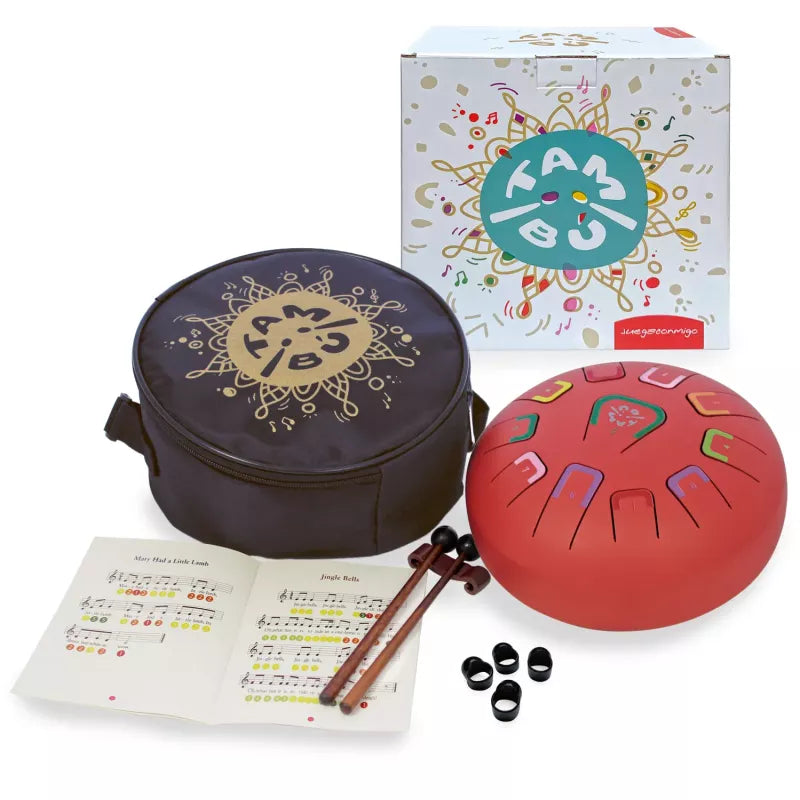 Tambú Zungentrommel 8" | 11 Töne | Scarlet Sunset | Matt Red