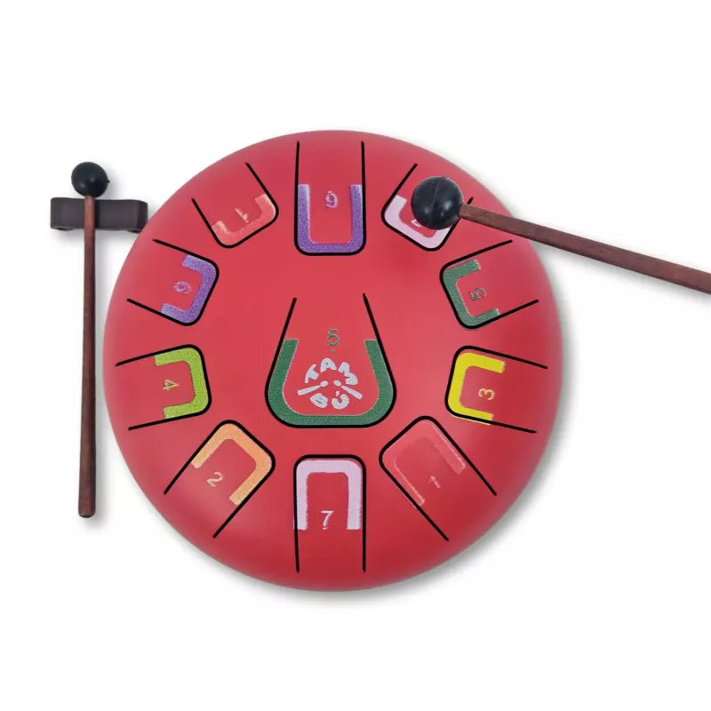 Tambú Zungentrommel 8" | 11 Töne | Scarlet Sunset | Matt Red