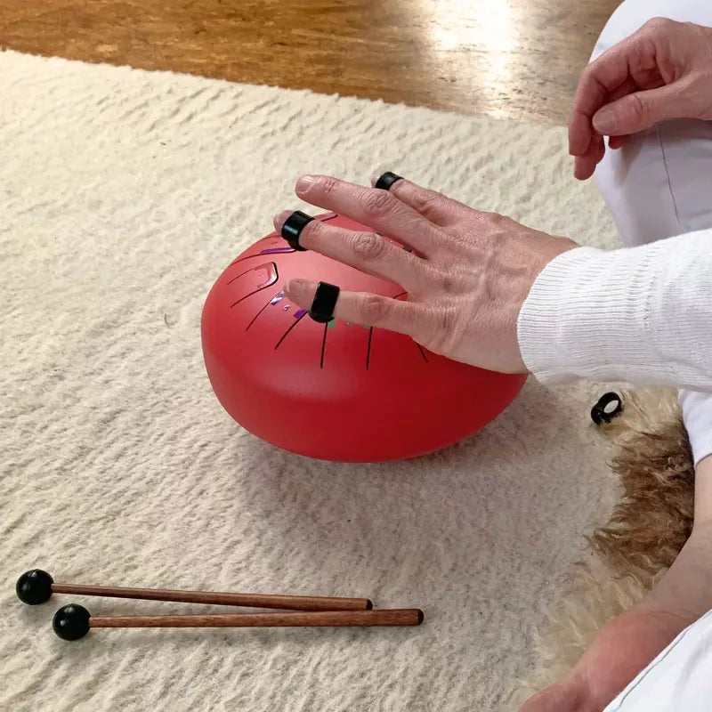 Tambú Zungentrommel 8" | 11 Töne | Scarlet Sunset | Matt Red