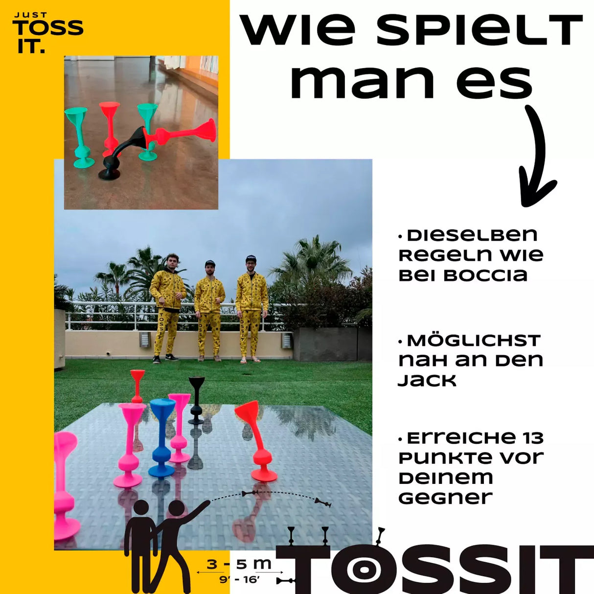 TOSSIT | Original Starter Pack | rot - türkis