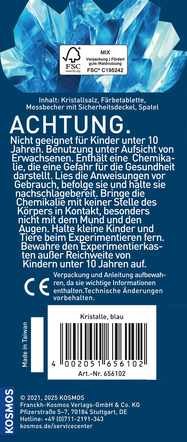 KOSMOS | Blaue Kristalle selbst züchten