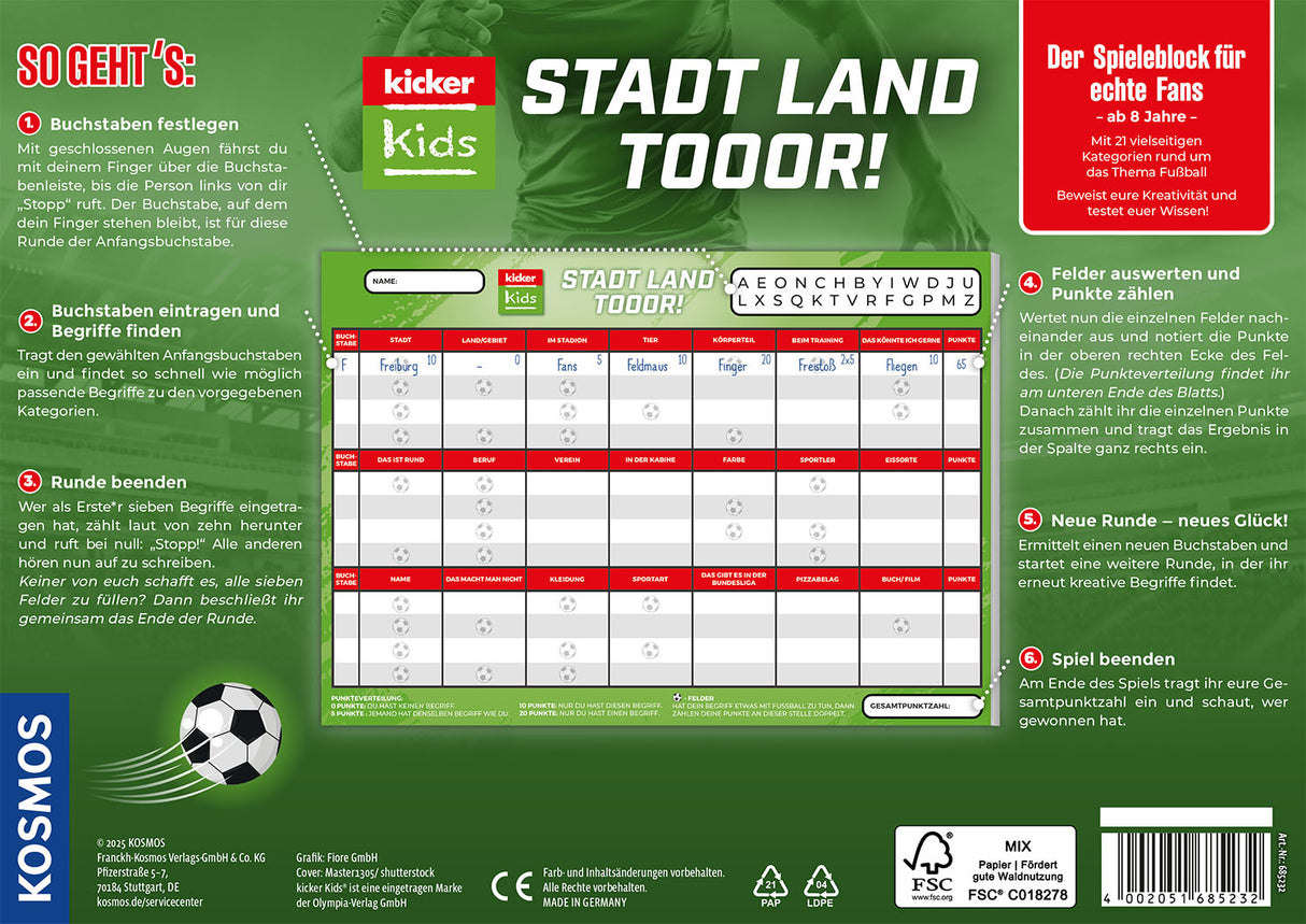 KOSMOS | Kicker Kids: Stadt - Land - Tor!