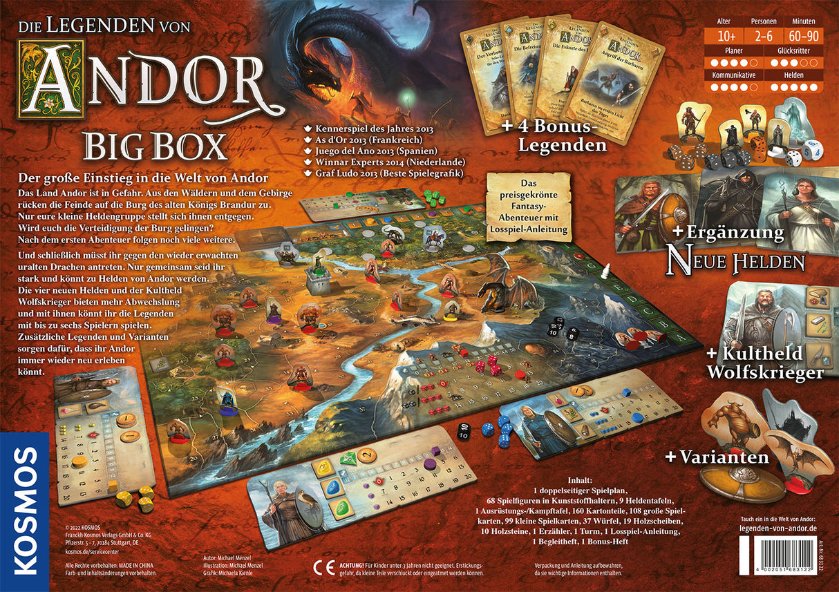 KOSMOS | Die Legenden von Andor - Big Box