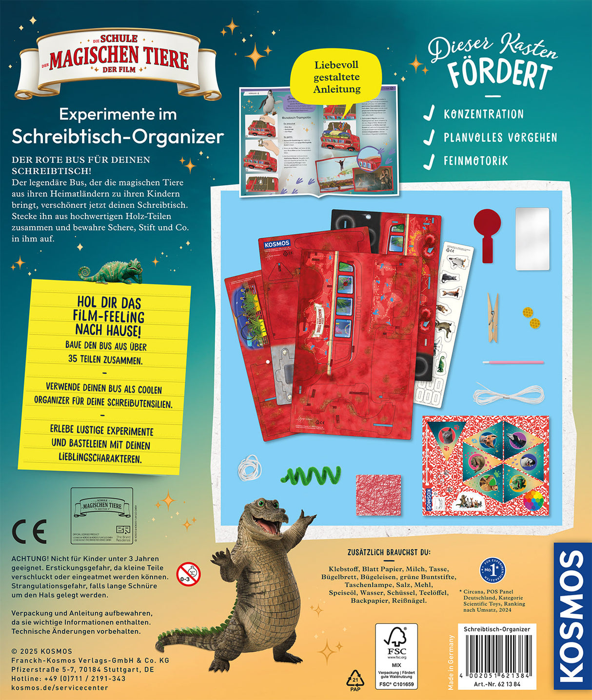 KOSMOS | Die Schule der magischen Tiere - Experimente im Schreibtisch-Organizer