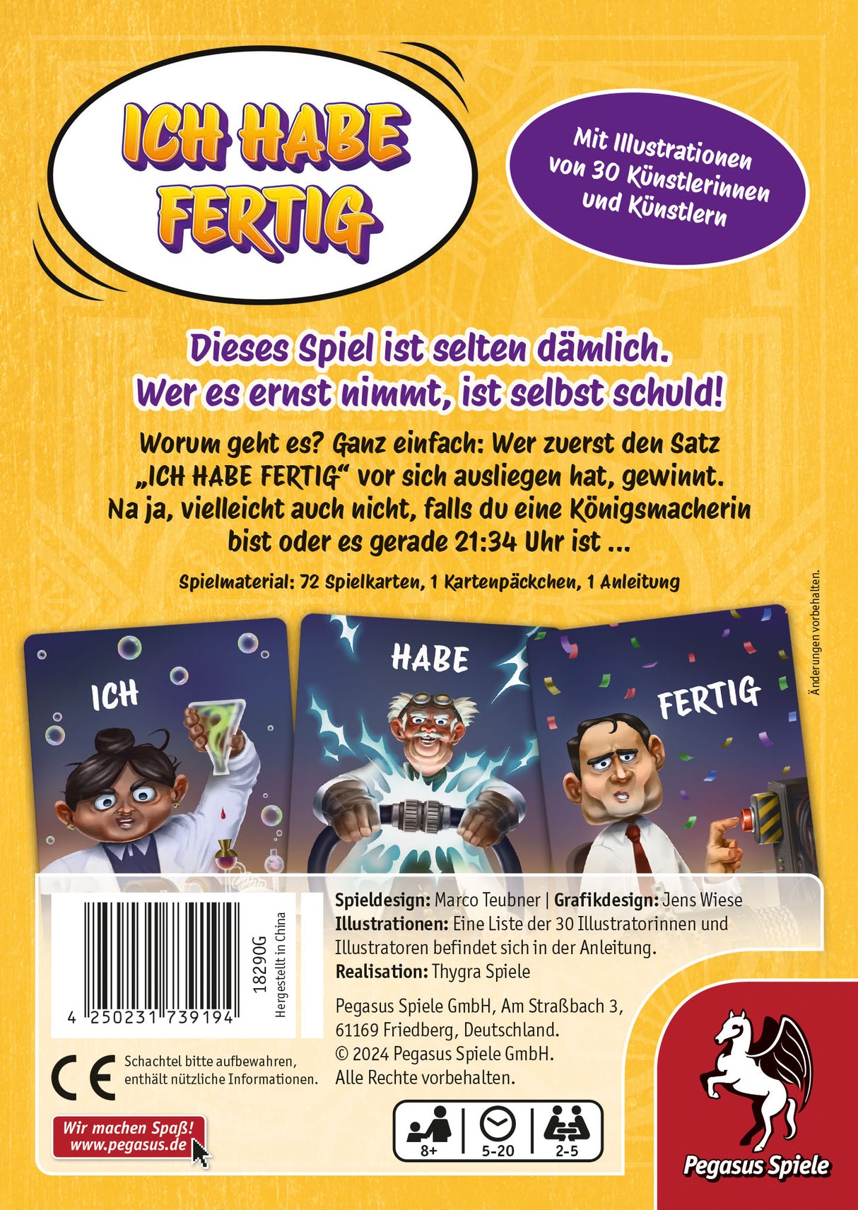 Pegasus Spiele | Ich habe fertig