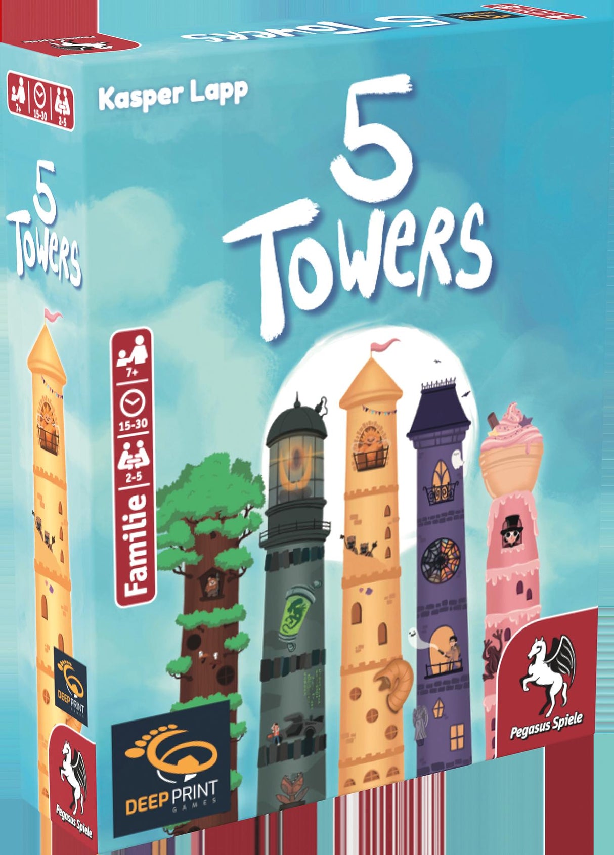 Pegasus Spiele | 5 Towers (Deep Print Games)