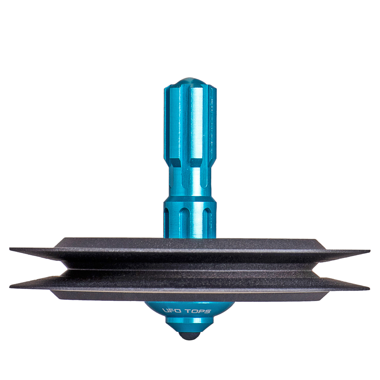 UFO Tops | Kreisel: Lubbock Lights | Kreisel aus Metall: Schwarzes Titan