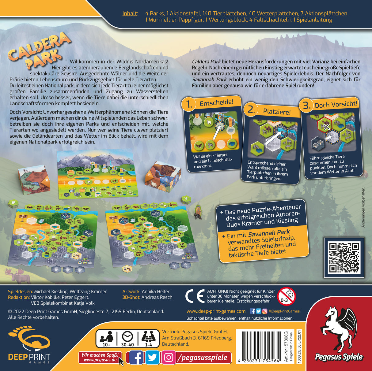 Pegasus Spiele | Caldera Park (Deep Print Games)
