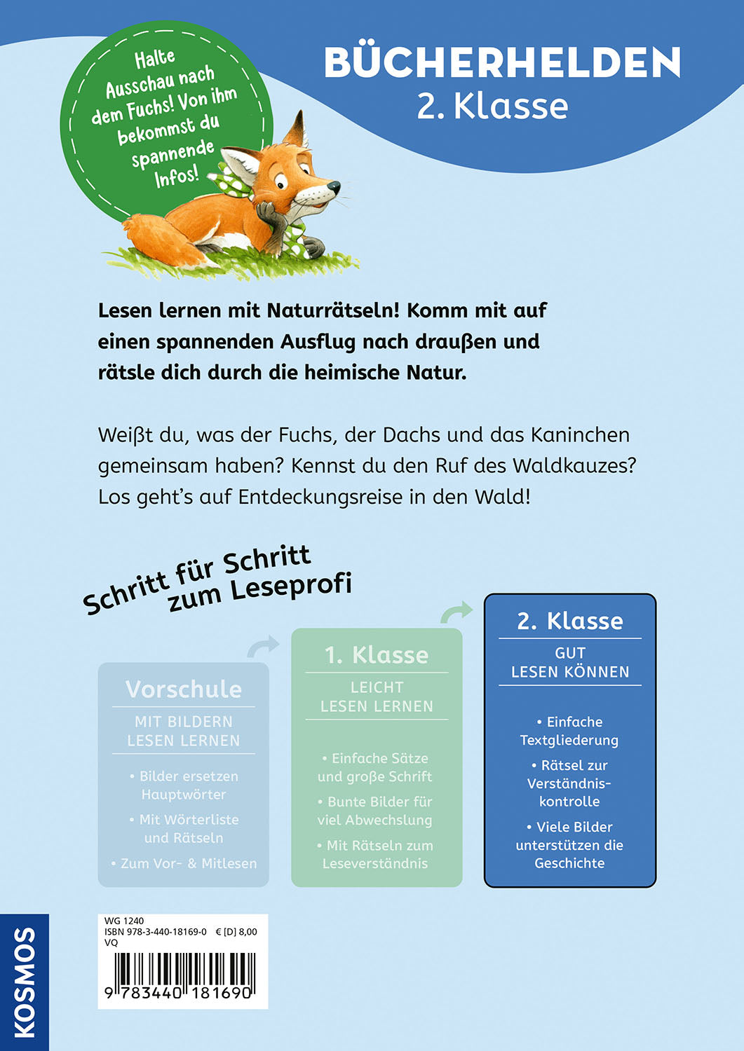 KOSMOS | Bücherhelden 2.Kl. Naturrätsel Wald