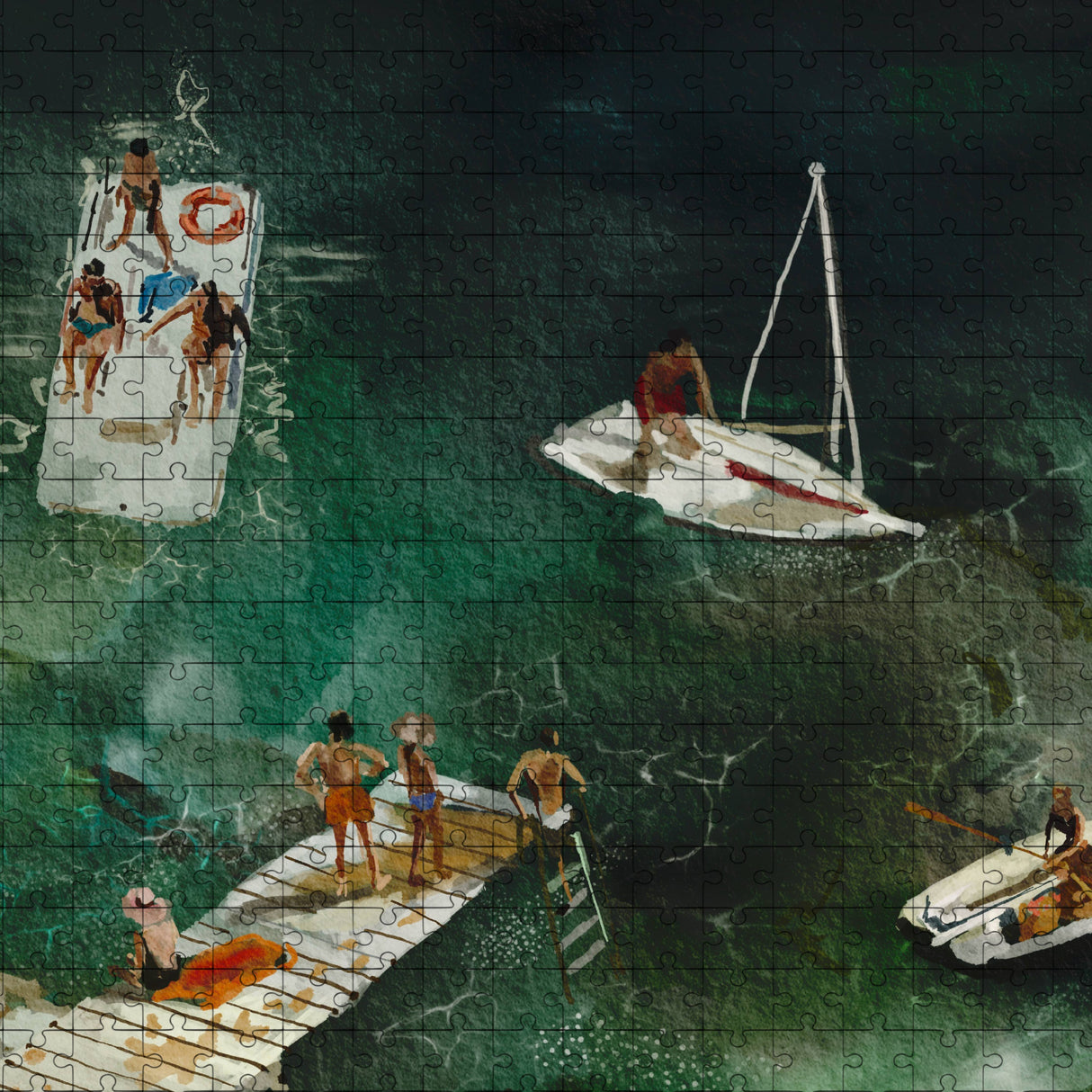 Das Puzzle Kollektiv - "Lovers at the Beach" | Puzzle | 500 Teile