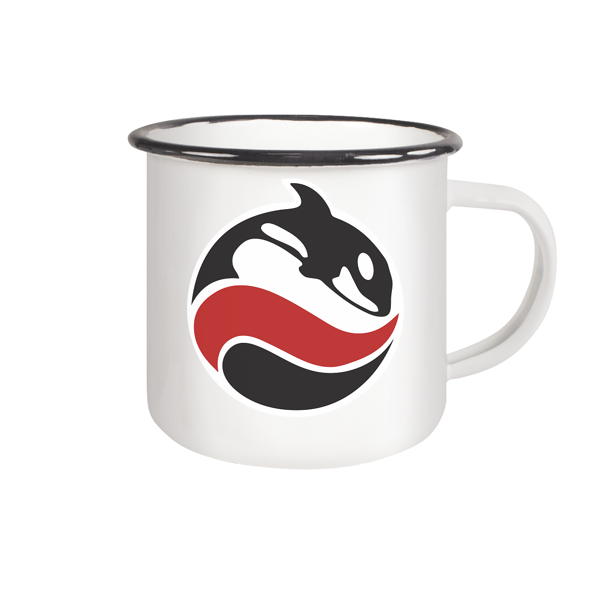 Orcas Hennef | Emaille Tasse - Emaille Tasse (Black)