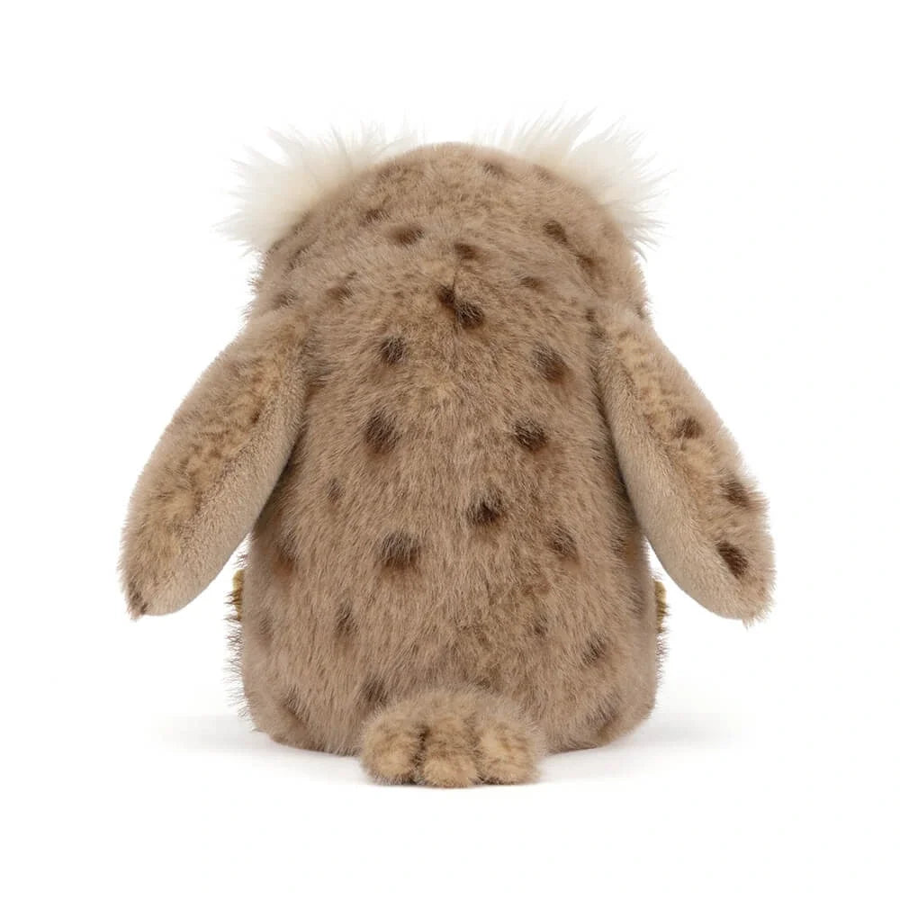 Jellycat Tawoola Owl Plüschtier beige mit Flecken und Ohren