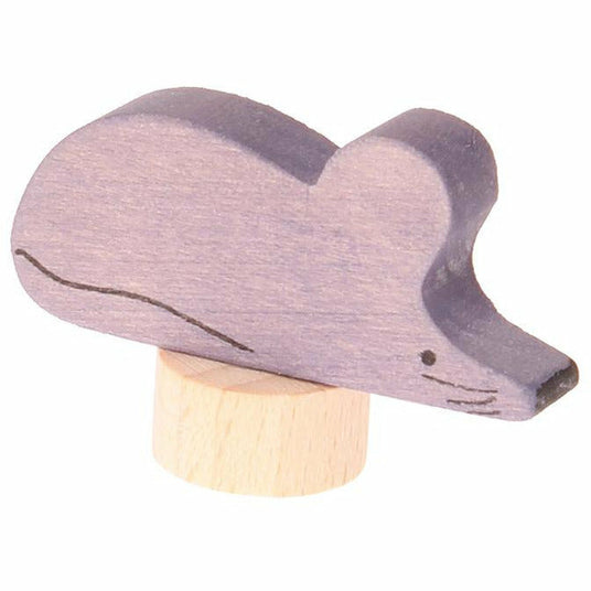 Grimm's | Steckfigur grau-lila Maus