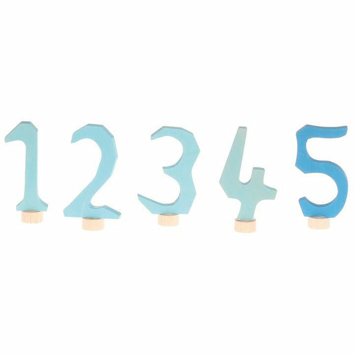 Grimm's | Blaues Zahlensteckerset 1-5