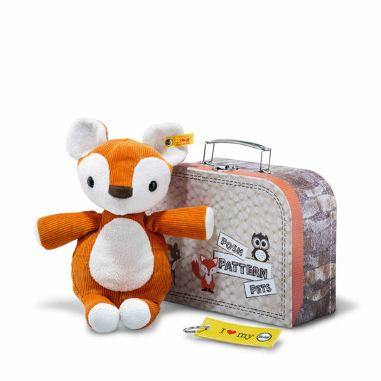 Steiff® | Posh Pattern Pets Phil Fuchs im Koffer | 28 cm