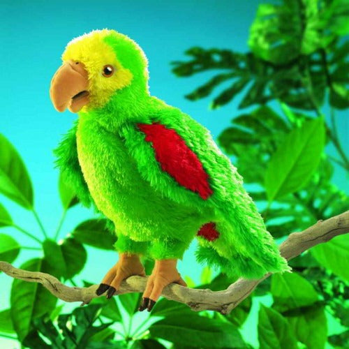 Folkmanis Puppets | Amazonen-Papagei / Amazon Parrot
