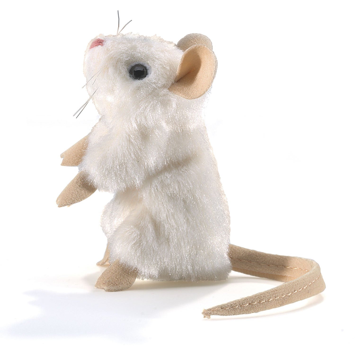 Folkmanis Puppets | Mini white Mouse / Mini Maus, weiß
