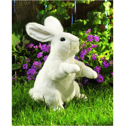 Folkmanis Puppets | Weißer Hase, stehend / Standing White Rabbit