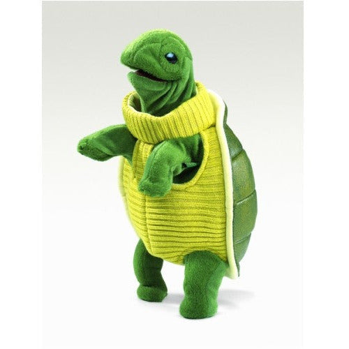 Folkmanis Puppets | Schildkröte mit Rollkragen / Turtleneck Turtle