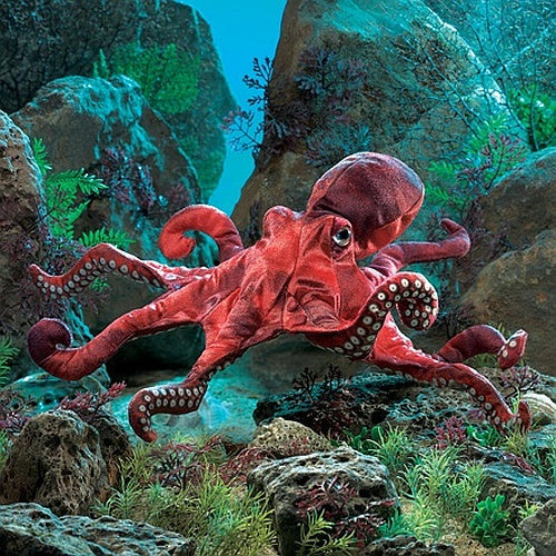 Folkmanis Puppets | Roter Oktopus / Red Octopus