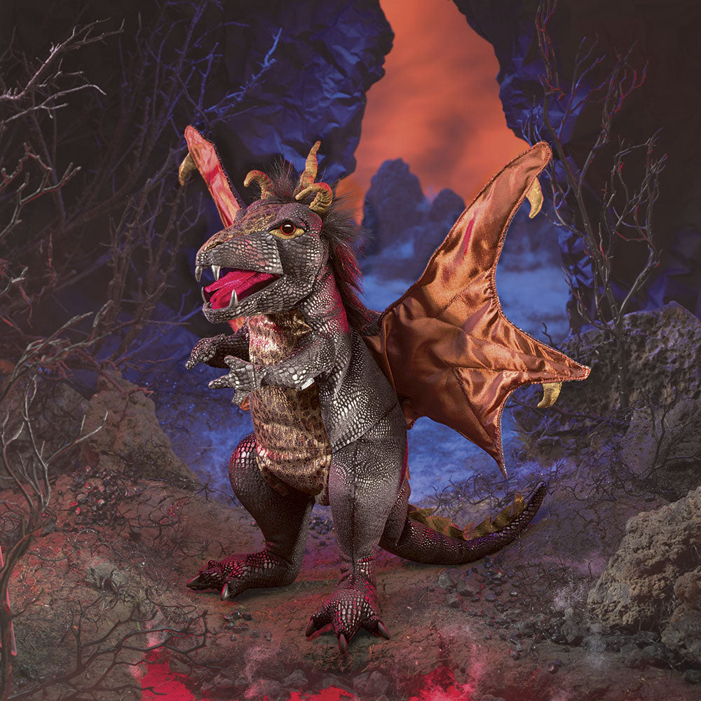 Folkmanis Puppets | Schwarzer Drache / Black Dragon