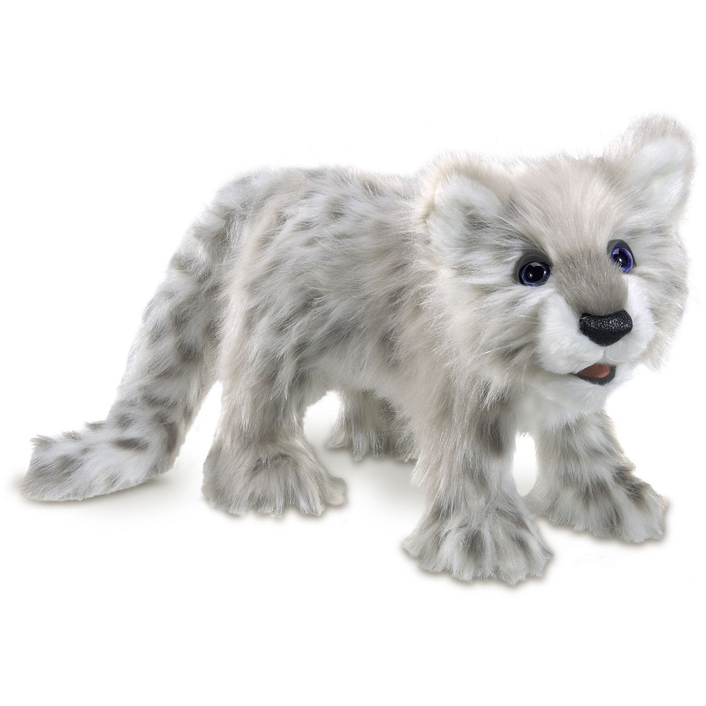 Folkmanis Puppets | Baby Schneeleopard / Snow Leopard Cub