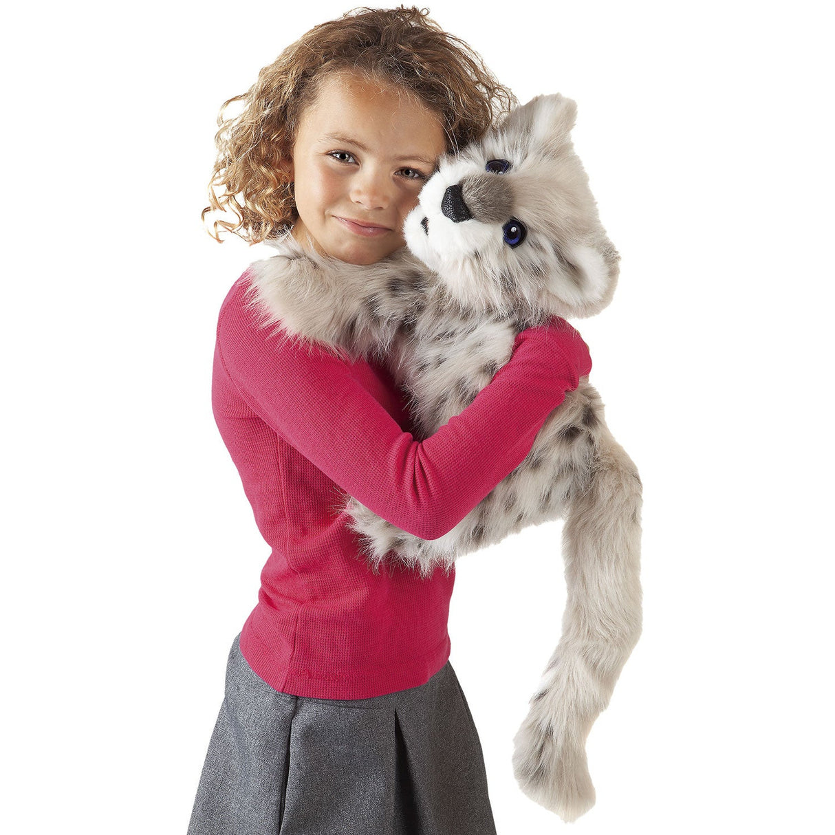 Folkmanis Puppets | Baby Schneeleopard / Snow Leopard Cub