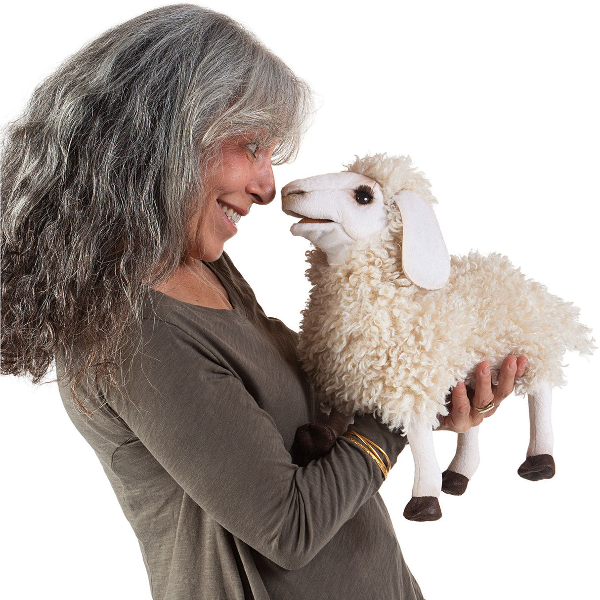 Folkmanis Puppets | Wolliges Schaf / Wooly Sheep