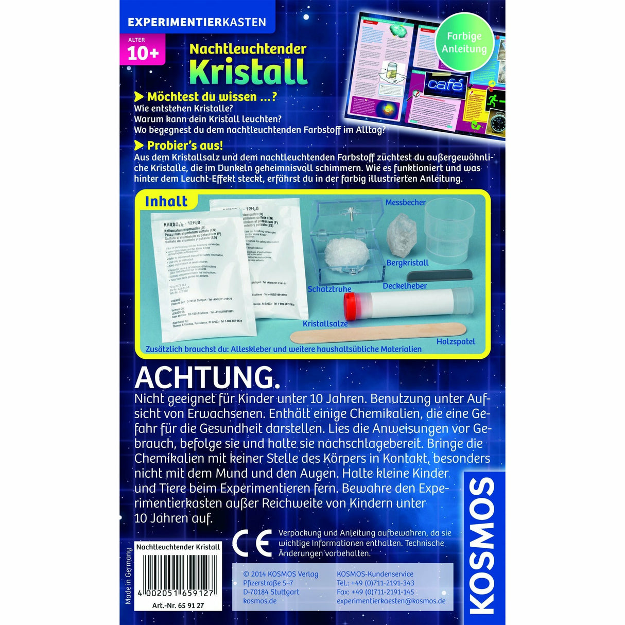 Nachtleuchtender Kristall