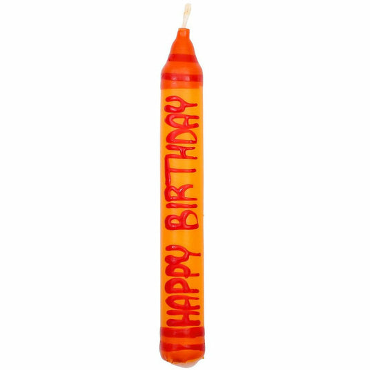 Ahrens | Kerze Happy Birthday / orange