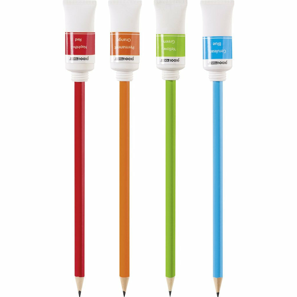 Bleistift mit Radierer Farbtube