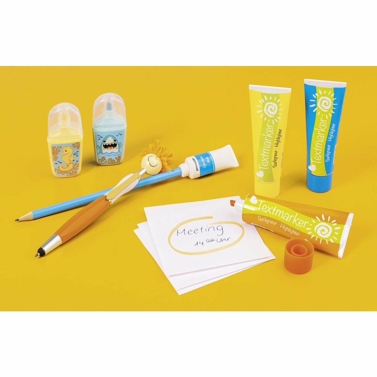 Bleistift mit Radierer Farbtube