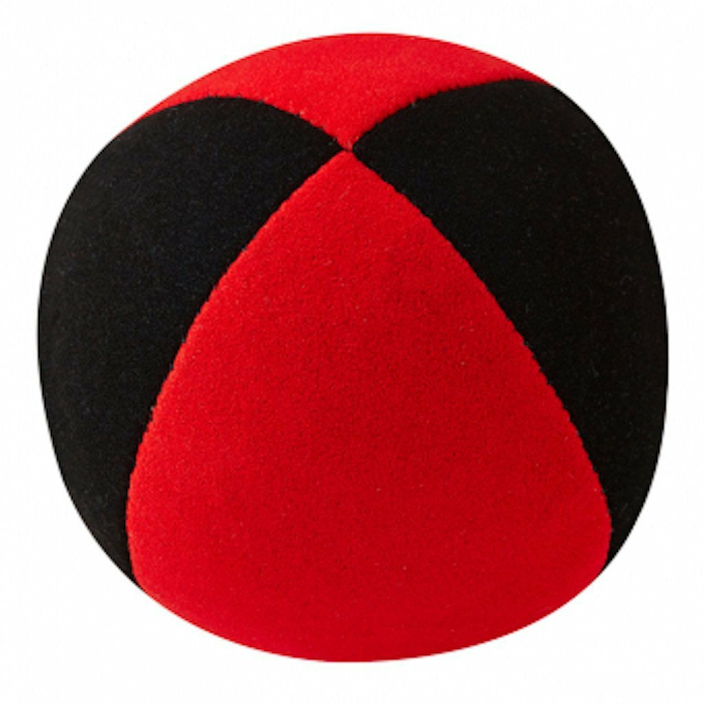 Beanbag Velour Ø 58mm | schwarz/rot | 85gr. Ø58,00mm
