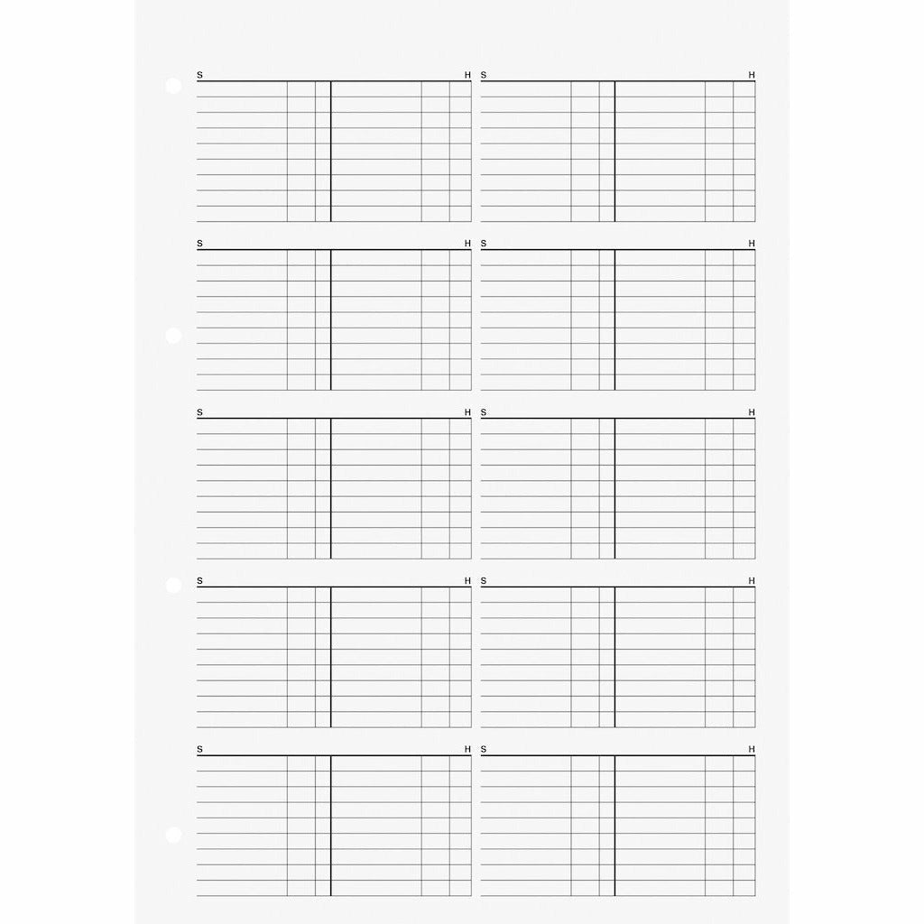 T-Konten-Block A4 25Bl