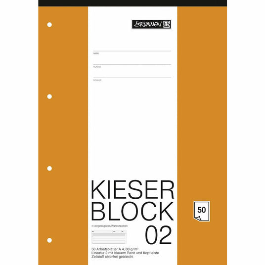 Block A4 Kieserblock Lin2 50Bl