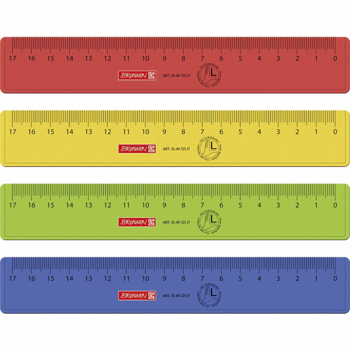 Lineal 17cm Linkshänder