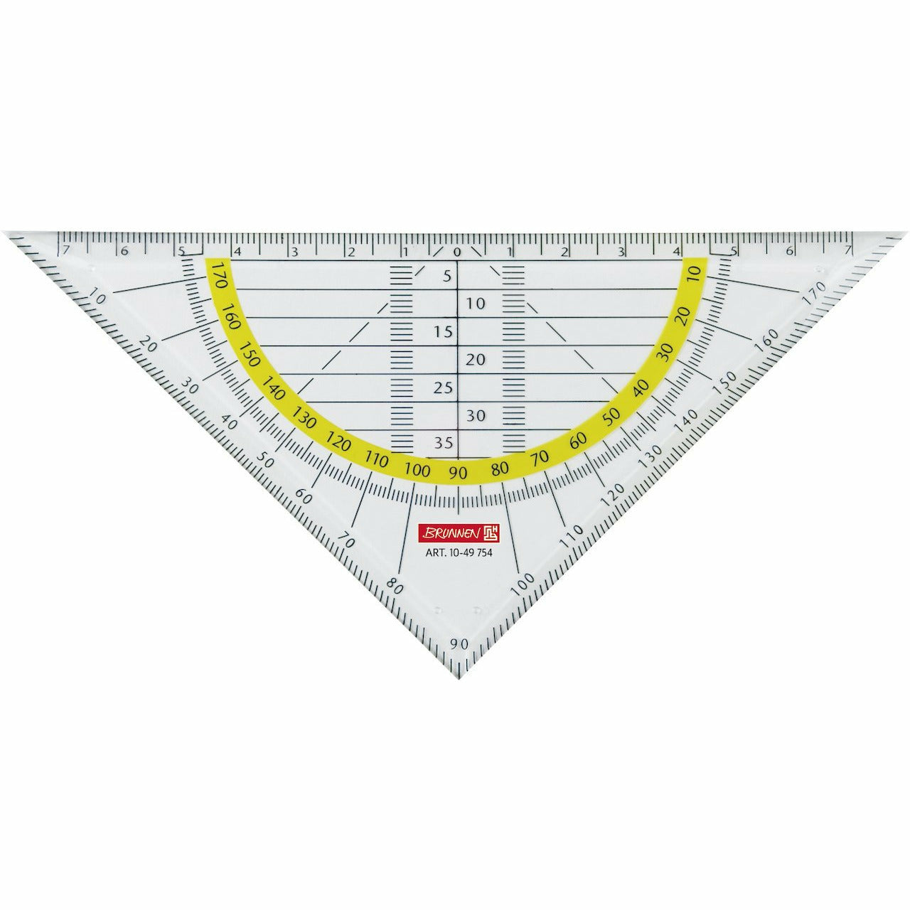 Geometrie-Dreieck 16cm klar