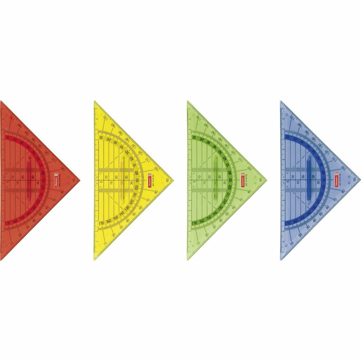 Geometrie-Dreieck 16cm Griff frbg